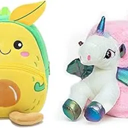 blue tree Cute Boy's and Girl's Plush Bag Medium Quality Full Embroidery Designs Mini Travel Backpack Mango (Mango-Fr Pink Uni)-picture-10