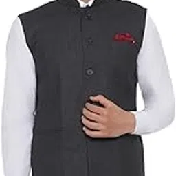 veera paridhaan Men's Solid Nehru Jacket-picture-18