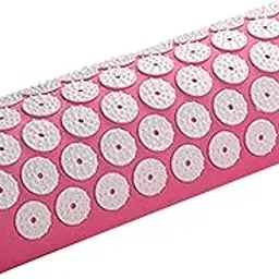 MERISHOPP Acupressure Pillow Comfortable for Shoulder and Neck Massage Pillow for Home Rose Red image 1