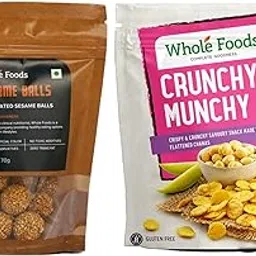 Whole Foods Gluten Free Snacks Combos |Crunchy Munchy| Gur Coated Sasame Balls| Pack of 2-picture-20