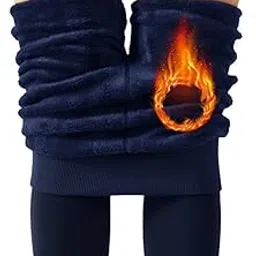 brachy Women's Winter Fleece Lined Warm Leggings Stretchable Thermal Legging Thick Tights Pants-picture-43