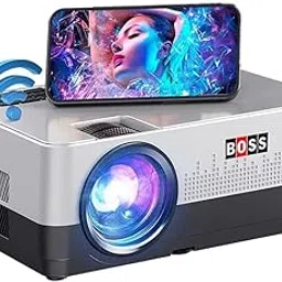 BOSS PROJECTOR - Portable Digital Projector for Home 4K, Android 8.0, 4000 Lumens, Mini Projector, 1920X1080, 180" Display, Miracast, WiFi, HDMI/AV/VGA/USB, Smart Projector-image-24