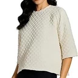 zilcon Women's Waffle Cotton Knit Tops Dressy Business Casual T-Shirt Half Long Sleeve Fall Winter Summer Work Tops Clothes-picture-26