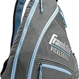 Franklin Sports Pickleball Sling Bag – Official Pickleball Bag of The U.S. Open Pickleball Championships – Adjustable – Gray/Blue-picture-15