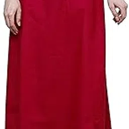 khushi Girl Women's Royal Cotton Readymade Petticoat for Saree (SIZE-LARGE)COLOR-DARK RED-picture-31