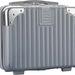 AYME Mini Hard Shell Travel Luggage Makeup Vanity Case with Lock Password Zipper Bag for Women Portable Water Proof Carrying Suitcase Organizer (Style 4)-picture-12
