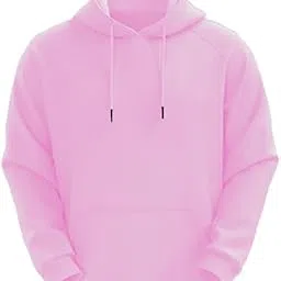 heathex Solid Plain Stylish Cotton Fleece Full Sleeves Relaxed Fit Attractive Comfortable Winter Office, Outdoor Wear with Kangaroo Pocket Casual Hoodie for Women image 1
