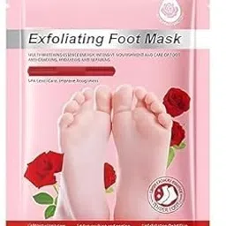 Guellix Rose Exfoliating Foot Mask – Deep Moisturizing & Peeling Socks for Cracked Heels and Dry Feet – Removes Dead Skin & Calluses – SPA-Level Foot Care With Rose Essence (Standard, 1, count)-picture-18