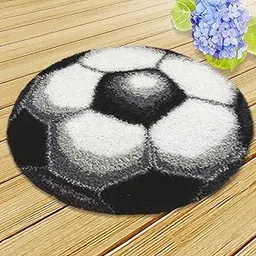 MYADDICTION Latch Hook Rug Kit DIY Carpet Craft Decoration Rug Making Kit Football Crafts | Needlecrafts & Yarn | Rug Making | Latch Hooking | Latch Hooking Kits-image-94
