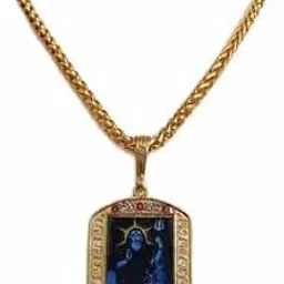 Masani meldi mata pendent with chain, mldi chain pendent,latest meldi mata pende an chain Chain-golden-75-picture-51