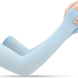 ZaySoo Women’s UV Protection Gloves for Bike Riding Long Hand Full Finger Soft Breathable Arm Sleeve-picture-29