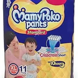 MamyPoko Baby Mamy Poko Pants Standard Crisscross Pant Style Diapers, X-Large (Pack Of 11)-picture-49