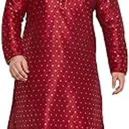 Men's Silk Blend Kurta Pyjama Set-image-43