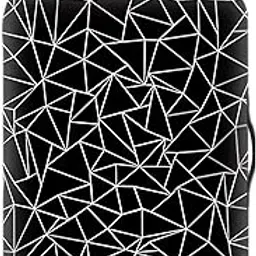 kraptick Printed Luggage Cover–Suitcase Cover with Double Opening Design, Travel Suitcase Cover for Protection, Protective Elastic Trolley Cover, Cover Bag with Geometric Printed Design (22-25 Inch)-picture-11