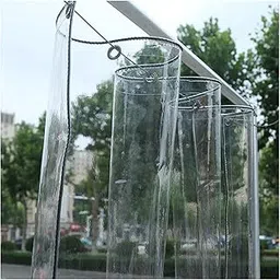 Blind Roll Waterproof Window Curtains Transparent Outdoor,Balcony Clear, 500 GSM Rain Sun Dust Privacy Cold Protections (7 x 9 FT)-picture-26