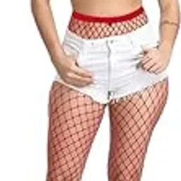 ogimi - ohh give me Fishnet Stockings Nylon Spandex High Waist Fishnet Pantyhose Stockings Free Size For Girls & Women-picture-38