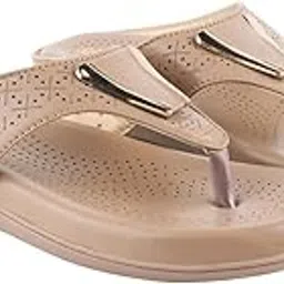 shoetopia Women's Flat Sandals – Comfortable Slip-On Toe Ring Design with Cut-Out Detailing Ladies Stylish Perforated Upper for Casual Footwear-picture-27