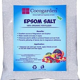 Cocogarden Epsom Salt for Plants - 4.5 Kg Magnesium Sulphate Organic Fertilizer I Plant Growth Nutrient Supplement in Water Soluble Powder-image-6