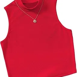 redamancii Womens High Neck Sleeveless Top-picture-57
