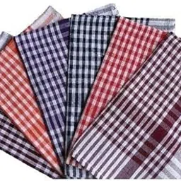 ALINA ENTERPRISES Multipurpose Cotton 120 GSM Checked Kitchen Cleaning Cloth (Multicolor, 25x15 Inches) - Pack of 12 Big Size-picture-49