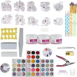 LOSA Nail Art Tools Manicure Kit Nail Painting Brush Dotting Pen Nails Rhinestones Decoration Sticker Decal Striping Tape Pedicure Set-picture-62