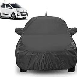 Auto Hub Car Cover Compatible with Hyundai Grand I10 with Mirror & Antenna Pocket, Water Resistant, Triple Stitched, Grand I10 Car Cover- Grey-picture-20