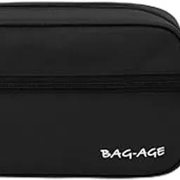 bag-age 6004 Toiletry Kit for Men and Women's, Multiple Compartment Travel Kit Travel Organiser Travel Essential Pouch for Men and Women - Black-picture-38