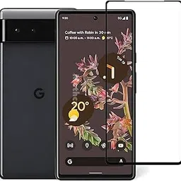 Mothca Military-Grade Full Glue Tempered Glass Screen Protector for Google Pixel 6A With Installation Kit | Edge to Edge Coverage | Black (Pack of 1)-picture-64