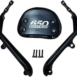 RudraRidez Bike Heavy Duty Bullet Backrest Support Pillion Cushion Harley Style Bar Back Rest for Backrest for RE Shotgun 650-picture-25