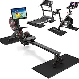 Double Mat Compatible Rowing Machine, Treadmill Mat,Exercise Bike Mats for Home Gym Workout, Waterproof Non-Slip Exercise Equipment Mat Floor Protector for Indoor Cycles (30" L x 12" W)-picture-28