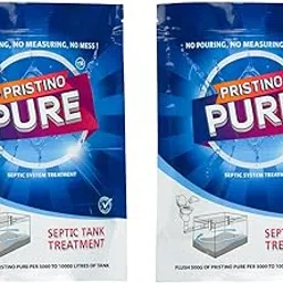 Pristino Pure Septic Tank Cleaner Powder (Pack of 2) 1kg | 10X More Powerful Formula | Bio-Septic Tank Bacteria Powder | Sludge Dissolver & Odour Removal | Advanced Septic Tank Cleaning Powder-picture-34