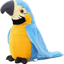 VikriDA Talking Parrot Repeats Whatever You say, Electronic Mimicry Toy for Kids Interactive Soft Plush Stuffed Toy for Kids - Assorted-picture-10