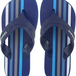 Men's Striped Flip Flops, Duarable, Comfortable, Non skid Textured Sole.bahamas(bhg73)-picture-23