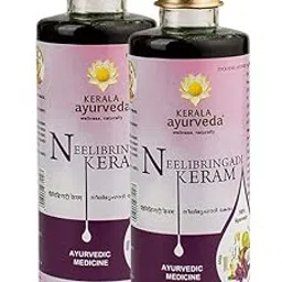 Neelibringadi Keram Ayurvedic Hair Oil - Triple Care Formula - Minimizes Hair Fall and Dandruff | Rebalances Scalp for rich, lustrous hair | Improves Hair Growth, Nourishes Hair Follicles| 200ml Pack of 2-picture-54