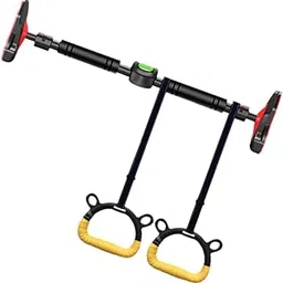 JAZZY PEARLS® Door Horizontal Bar Easy Installation Equipment Pull up Bar for Doorway-Sporting Goods-Fitness, Running & Yoga-Strength Training-Pull Up Bars-1 Telescopic Pull Up Bar2 Rings-picture-55