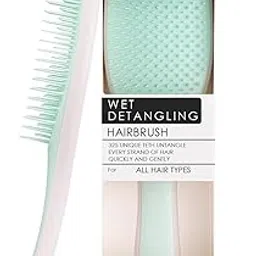 Lyrovo Ultimate Hair Brush Comb for Women for Wet & Dry Hair Eliminates Knots & Reduces Breakage for All Hair Types (White & Blue)-picture-39