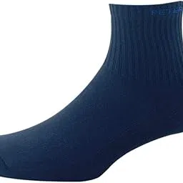 peter england Quarter Length Men's Sport Pattern Socks - Navy-picture-14