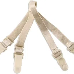 uxcell Elastic Non-slip Adjustable Bra Shoulder Strap Clips Holder for Women Skin Color-3 10 mm Width-picture-20