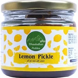 Dhauladhar Pickles 300g Homemade Traditional Lemon Pickle | 100% Vegetarian Tasty Ready to Eat Pickles | No Added Preservatives and Chemical Free Pickle Jar-picture-52