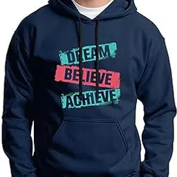 hit square Fleece Break Your Limit Design Full Sleeves Hooded Sweatshirt for Men-picture-34