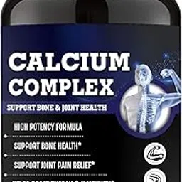 Adorreal Calcium Complex 120 capsules with Magnesium, Vitamin D3 and Zinc| Helps boost energy and immunity image 1