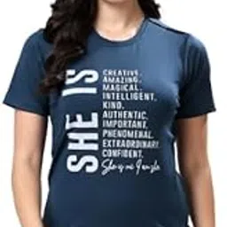 Women & Adult Long Wear Half Sleeve Nylon t-Shirt Cadet Blue-image-8