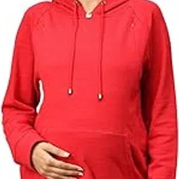 the mom store Maternity and Nursing Winter Hooded Sweatshirt | Breastfeeding Pre and Post Pregnancy Sweatshirt | Trendy Hoodies for Womens-picture-19