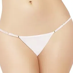 myza Women's Cotton Thong Bikini Panty (RIOE-PN-P5145-BK_White _L)-picture-43