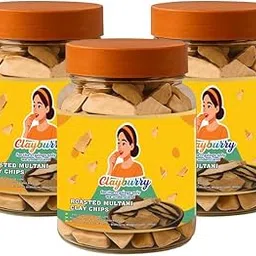 Clayburry Edible Roasted Clay (pack of 3)| Bhutdo | khane vali Mitti| roast mulatani mitti |Butter Soil Manure | Roasted nakumatt-picture-15