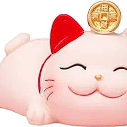 MERISHOPP®Lucky Cat Figurines Car DécorStatue for Dashboard Home Lying|Home & Garden|Home Décor|Figurines-picture-27