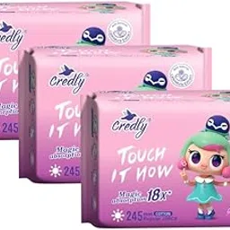 Credly Sanitary Pads For Women | 100% Organic Cotton |18X Faster Absorption with 100% Leakage Protection | Ultra-Thin & Ultra Soft | Toxic and Rash Free | Anti Bacterial Pads | Unscented (Size:- Regular, Pack Of 3, 30 Pcs)-image-8