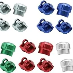 Fashion My Day 4 Pieces 1/8 1/7 Shock Cap Protector for Ara106040T1 Ara106042T1 Ara106058T2 Silver-picture-21