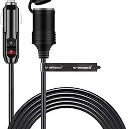 WOWLED 3m Auto Cigarette Lighter Extension Cable Cord, 12V 24V Heavy Duty Portable Adapter Socket Plug Male to Female Connector Lead 10ft, Car Charger DC Power Supply Wire for Outdoor Camping Travel image 1