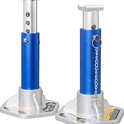 BIG RED AT43004UR Aluminum Jack Stands, 2 Pack, 3 Ton (6,000 lb), Blue/Silver-picture-21